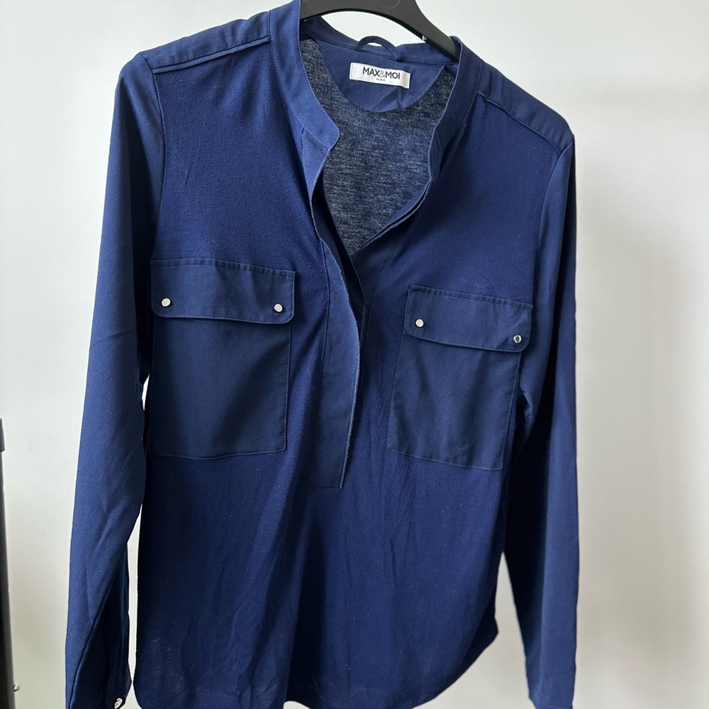 MAX&MOI Paris blue shirt